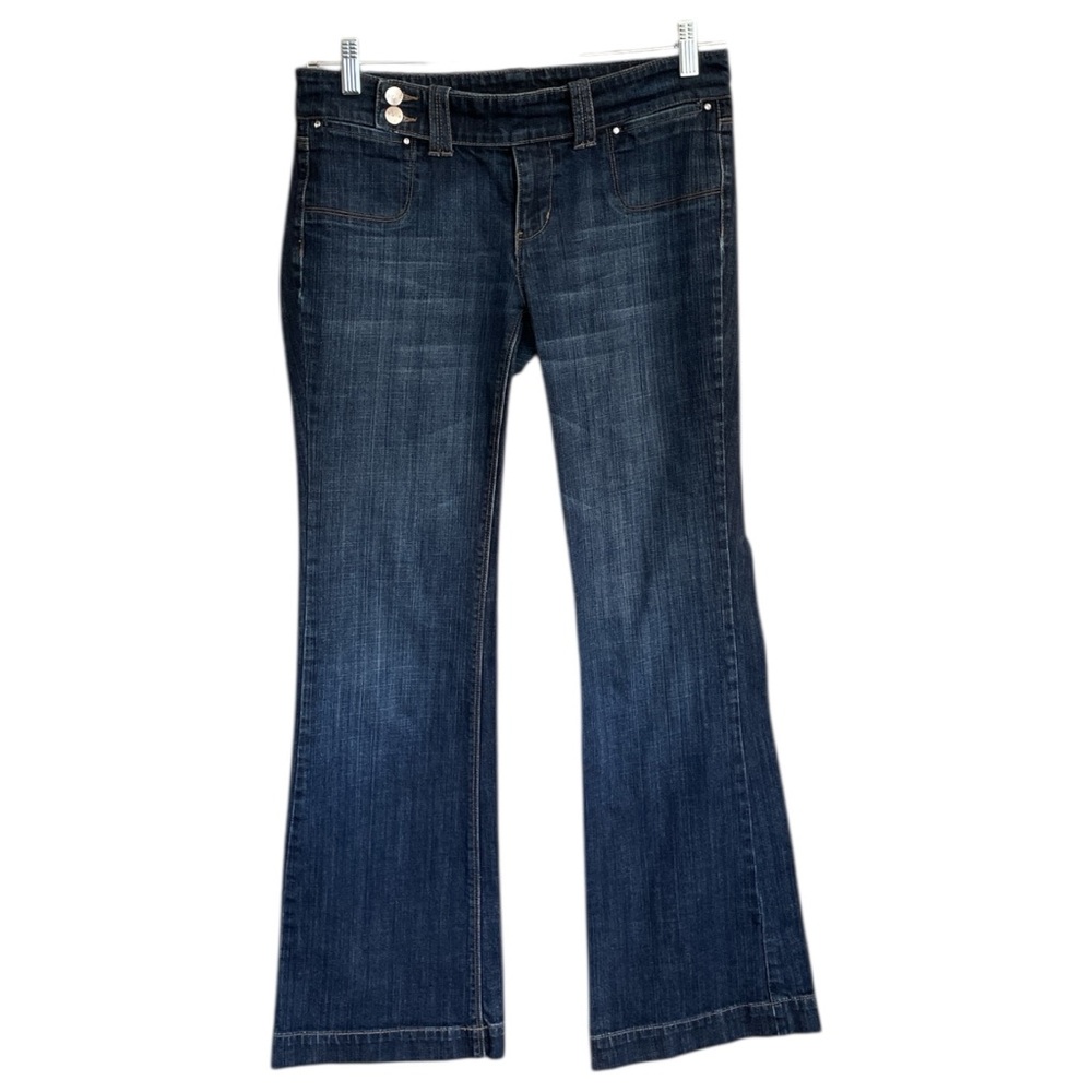 Noir Low Rise Flare Jeans Womens Size 6 Love Effortessly